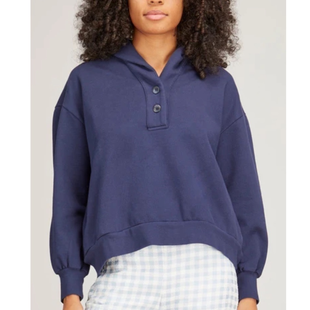Xirena Kass Pullover Sweatshirt in Navy Blue Size XS
